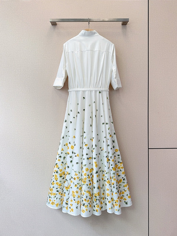Dior Dress White in Cotton 374083