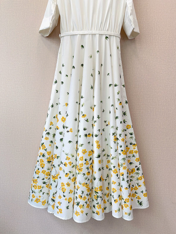 Dior Dress White in Cotton 374083
