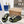 Burberry 26 Check Slippers Green Black in Cotton Linen 729728
