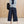 Loewe 26 Wide-Leg Cropped Pants Navy Blue in Cotton 375595