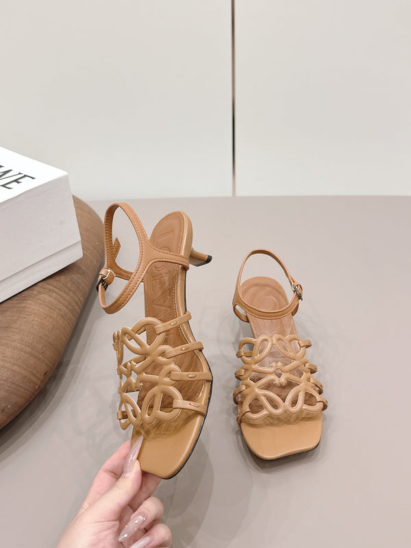 Loewe 26 Sandal 50 Light Camel in Sheepskin 738801