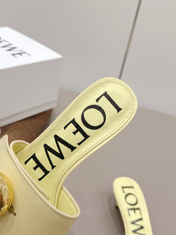 Sandales Loewe 26 en agneau jaune clair 45 738734
