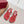 Gucci 26 Round Toe Flip-Flops 60 Red in Jacquard Fabric 739376