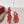 Gucci 26 Round Toe Flip-Flops 60 Red in Jacquard Fabric 739376