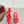 Gucci 26 Round Toe Flip-Flops 60 Red in Sheepskin 739373