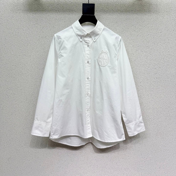 Dior Logo Shirt White in Cotton 374551