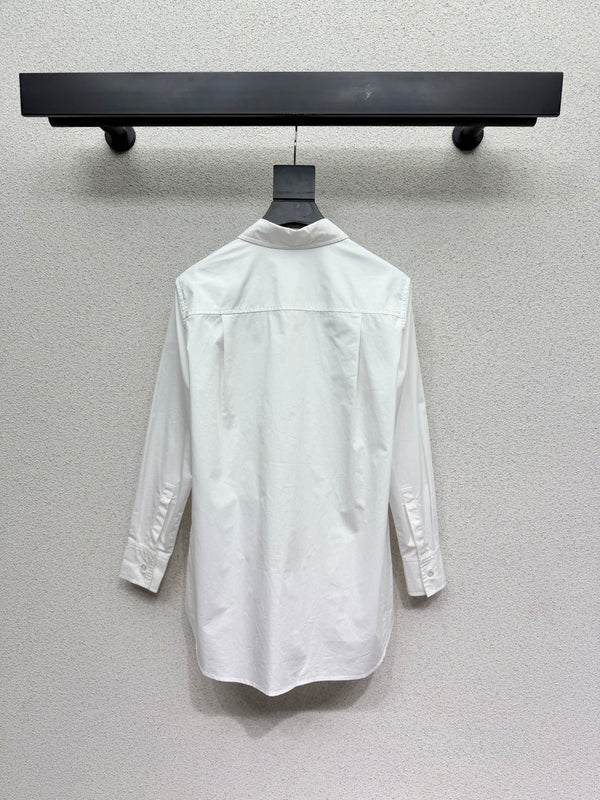 Dior Logo Shirt White in Cotton 374551