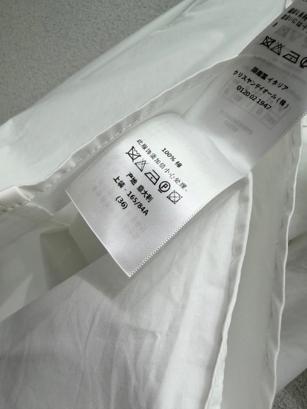 Dior Logo Shirt White in Cotton 374551