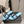 Chanel Double C Flat Slip-on Sandals Blue in Lambskin 740704