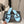 Chanel Double C Flat Slip-on Sandals Blue in Lambskin 740704
