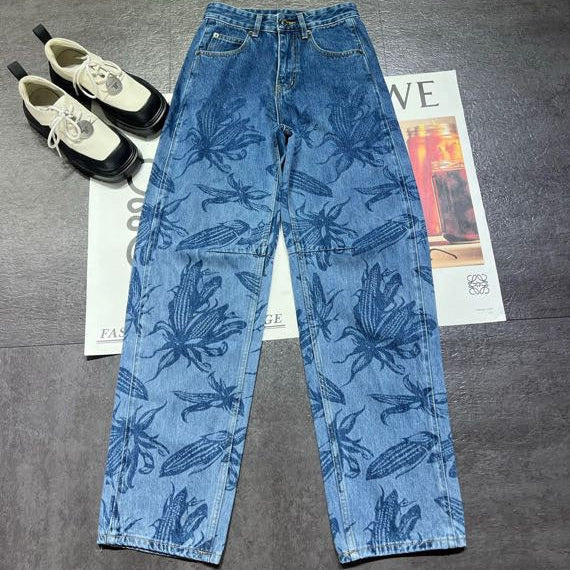 Loewe 26 Tapered Jeans Blue in Cotton 362283