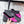 YSL Babylone Slides Pink in Silk 743655