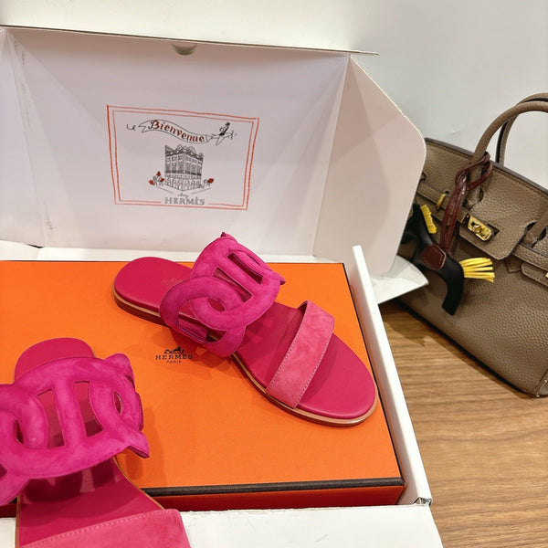 HM Sandale Rose en Daim 743982
