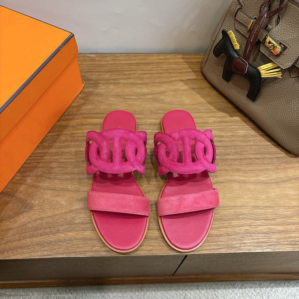 HM Sandale Rose en Daim 743982
