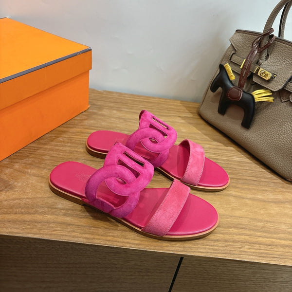 HM Sandale Rose en Daim 743982