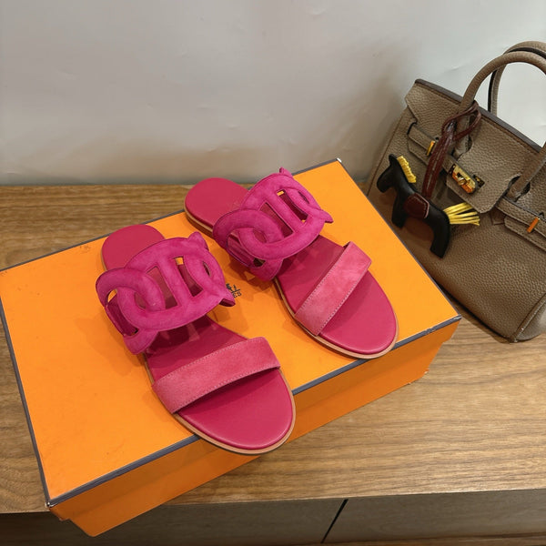HM Sandale Rose en Daim 743982