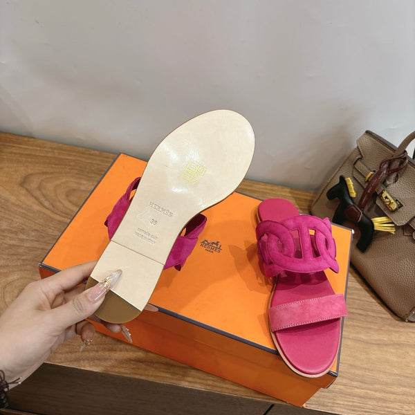 HM Sandale Rose en Daim 743982