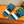 HM  Sandal Deep teal in Suede 743983