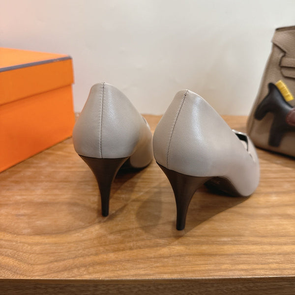 HM 26 Majeste 85 Pump Gray in Cowhide 744009