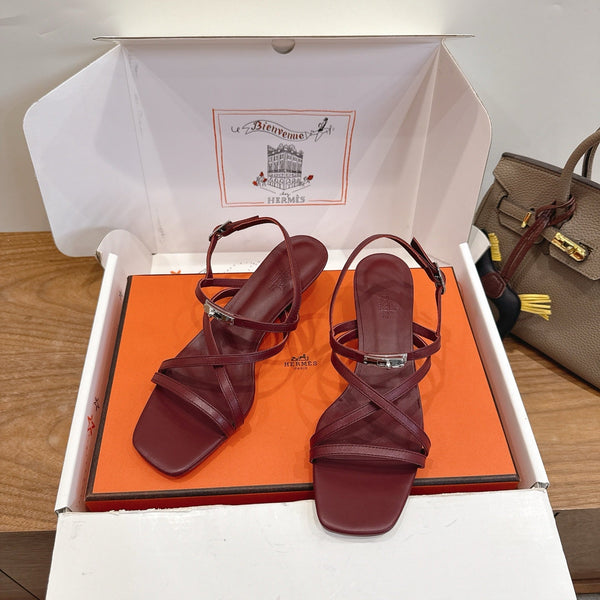 HM June Sandal Burgundy in Cowhide 744050