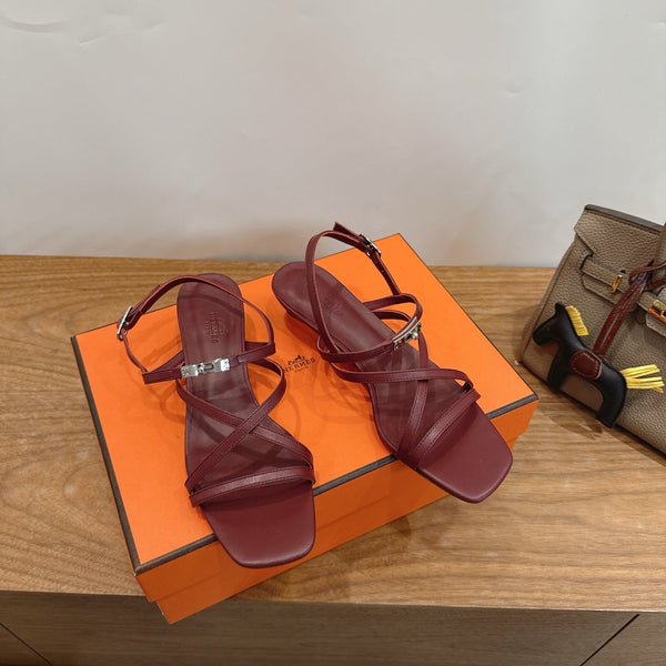 HM June Sandal Burgundy in Cowhide 744050