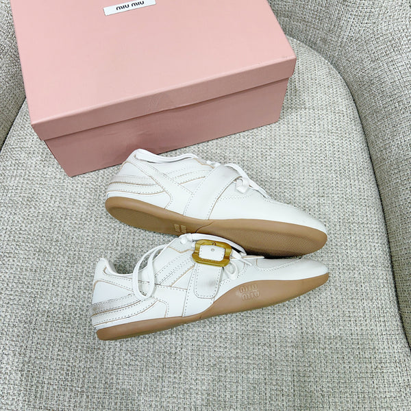 Miu 26 Sneaker White in Cowhide 747377
