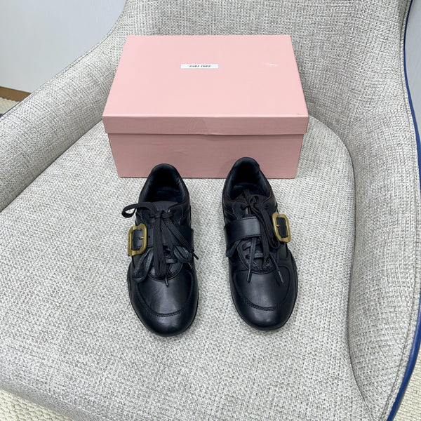 Miu 26 Sneaker Black in Sheepskin 747379