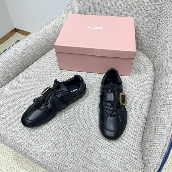 Miu 26 Sneaker Black in Sheepskin 747379