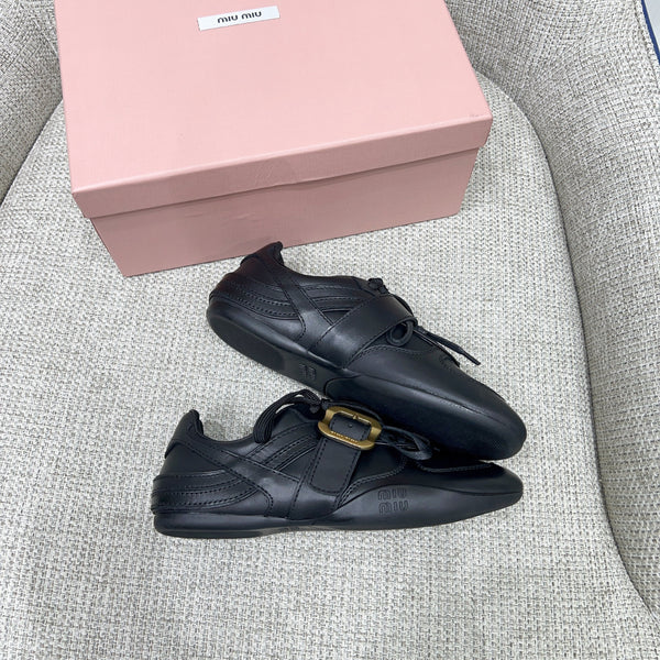 Miu 26 Sneaker Black in Sheepskin 747379
