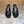Sandale souple en galets 55 noires en peau de mouton Loew 749419