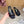Sandale souple en galets 55 noires en peau de mouton Loew 749419