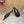 Sandale souple en galets 55 noires en peau de mouton Loew 749419