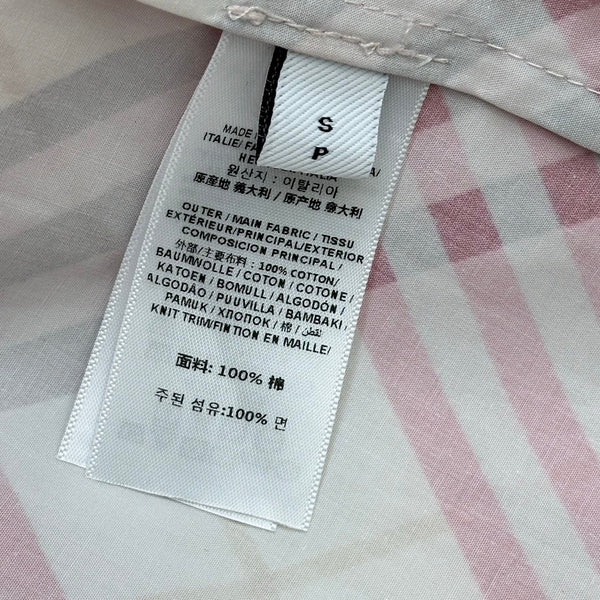 BBR Checkered Short-Sleeve Shirt Dress Pink in Polyester 378866