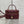 CD Bow-embellished Cosmetic Bag 17.5 Burgundy in Lambskin 286416