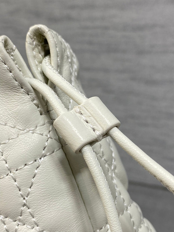 CD Dior Adiorable Bag 22cm White in Quilted Leather 286635