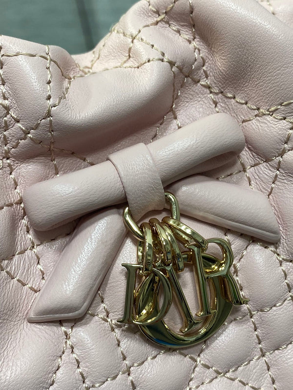 CD Dior Adiorable Bag 22cm Light Pink in Quilted Leather 286637