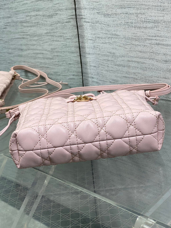 CD Dior Adiorable Bag 22cm Light Pink in Quilted Leather 286637