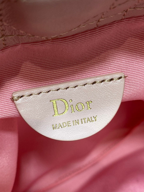 CD Dior Adiorable Bag 22cm Light Pink in Quilted Leather 286637