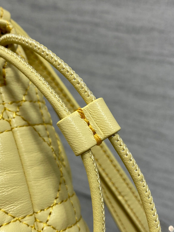 CD Dior Adiorable Bag 22cm Yellow in Quilted Leather 286645