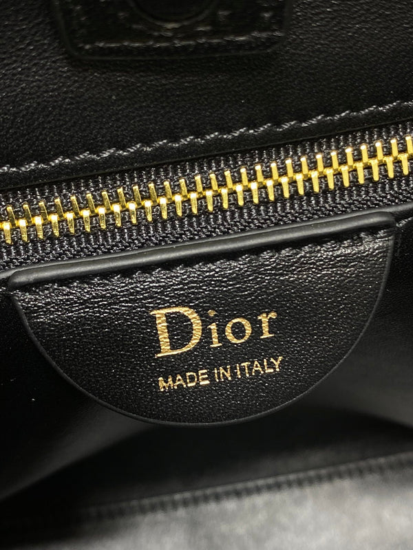 CD 26 Trianon Hobo Chain Bag 25cm Black in Cowhide 286594