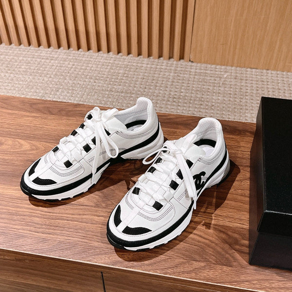 CC Sneaker Black White in Leather 753930