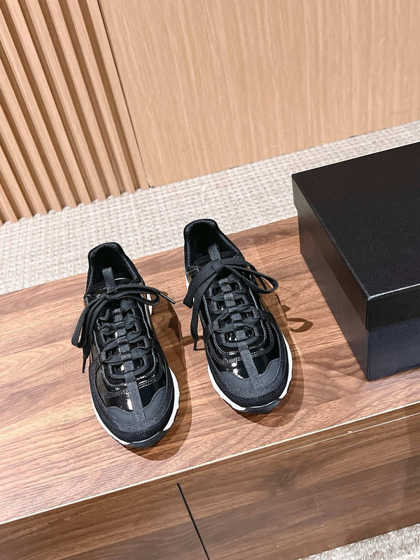CC Sneaker Black in Leather 753927
