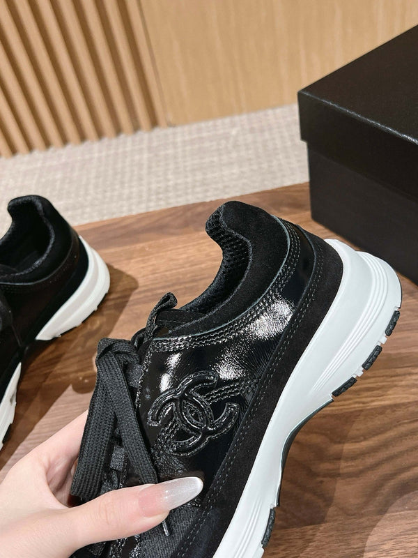 CC Sneaker Black in Leather 753927