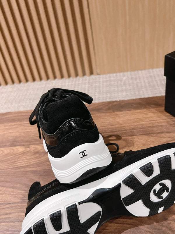 CC Sneaker Black in Leather 753927