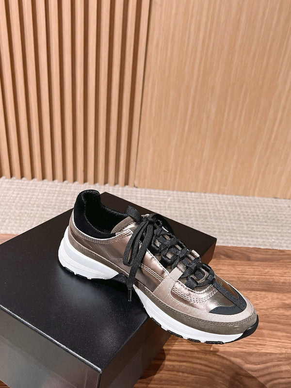 CC Sneaker Brown Metallic in Leather 753926