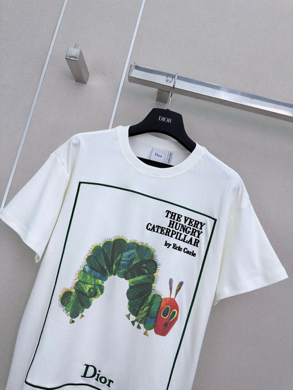 CD 26 Crew Neck Short-sleeved T-shirt White in Cotton 379662