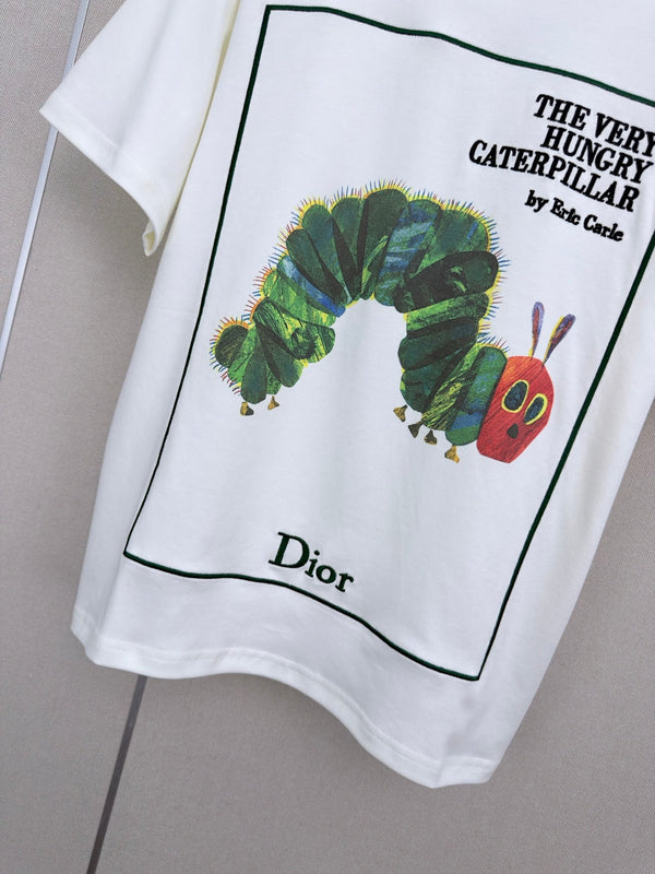 CD 26 Crew Neck Short-sleeved T-shirt White in Cotton 379662