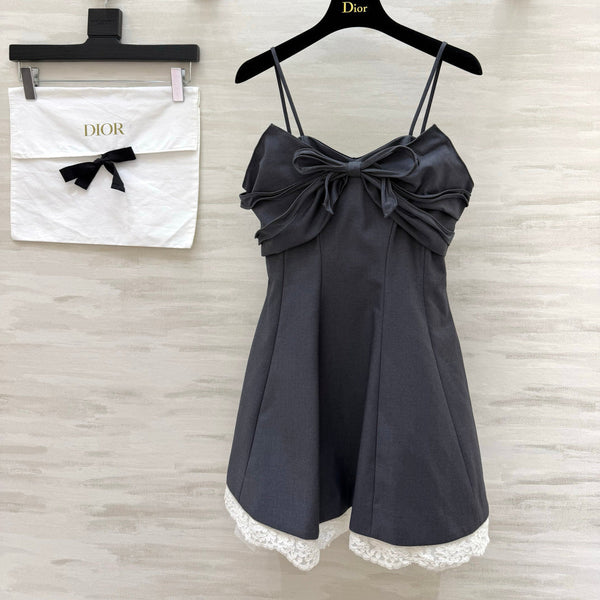 CD 26 Sweet Bow-Tie Princess Dress Black in Cotton 379202