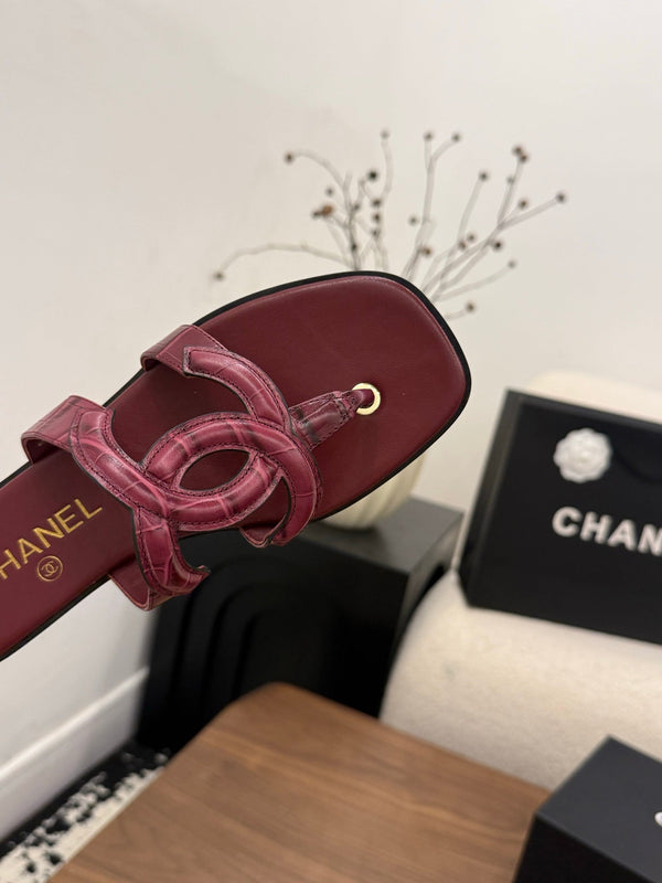 CC 26 Sandale Bourgogne en Cuir de Vachette 748527
