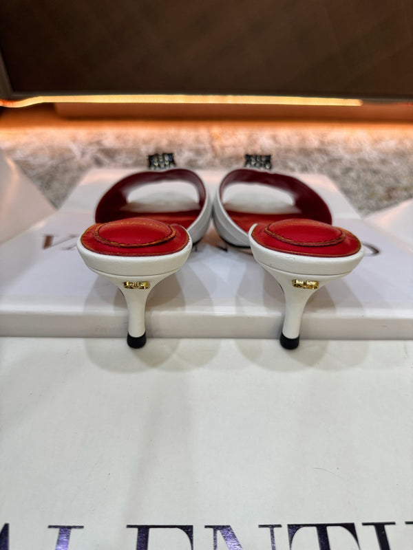 VT Sandal 55mm White in Cowhide 755974
